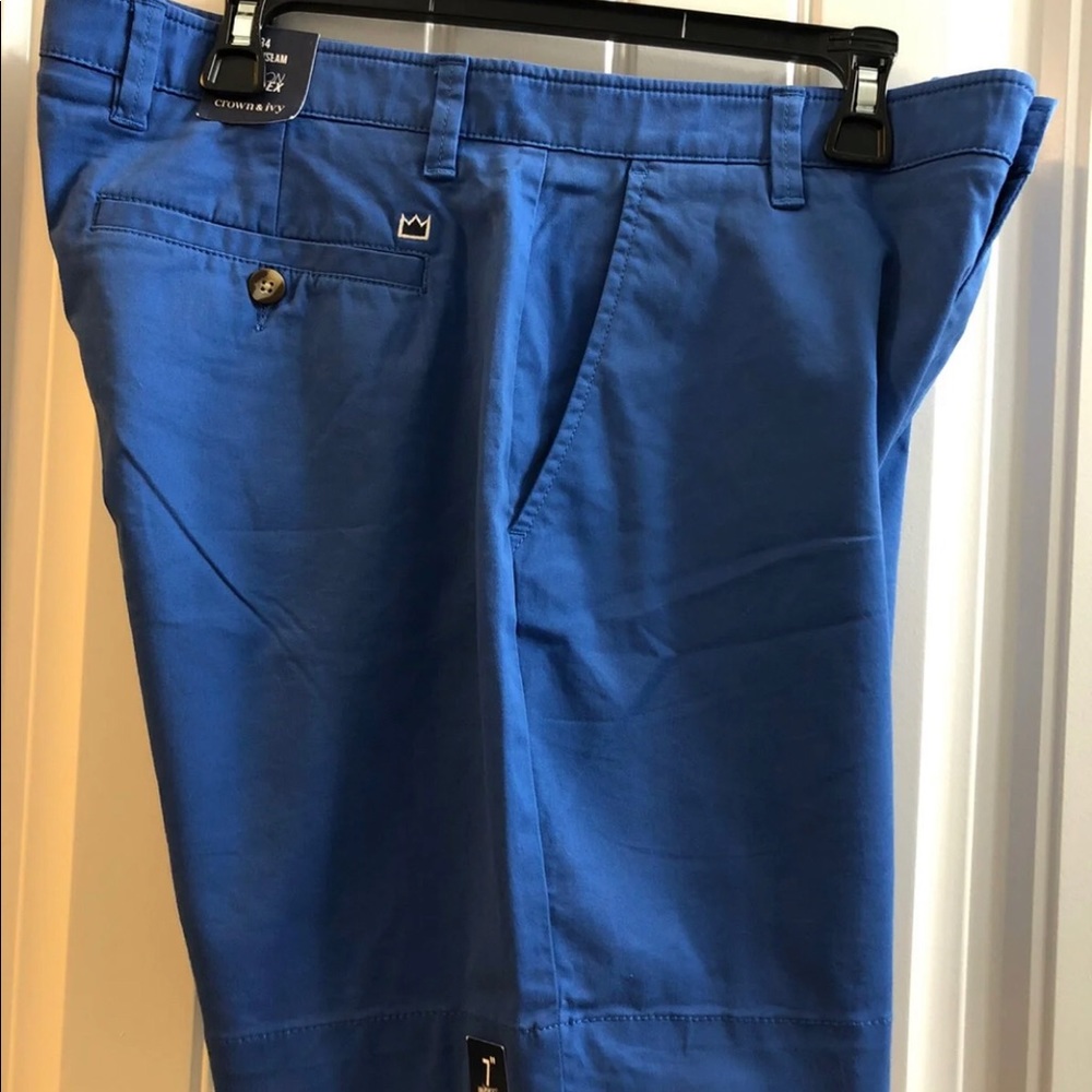 Men’s Crown & Ivy Blue Shorts Size 34 NWT